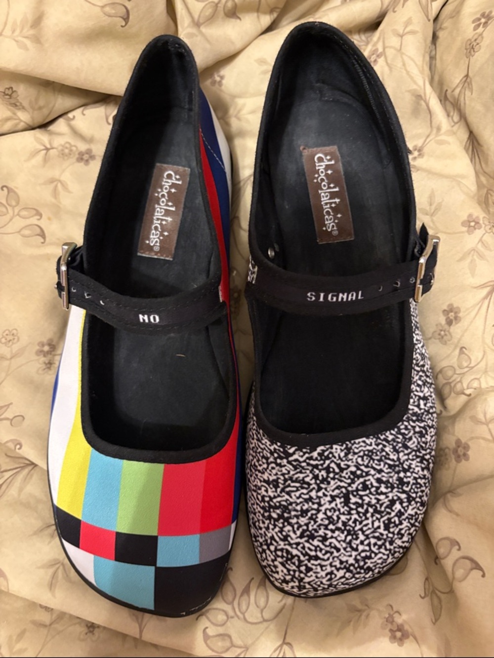 Chocolaticas by Hot Chocolate Designs Signal/No Signal Mary Jane Flats